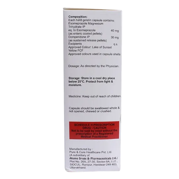 esoz d 40mg capsule 10's